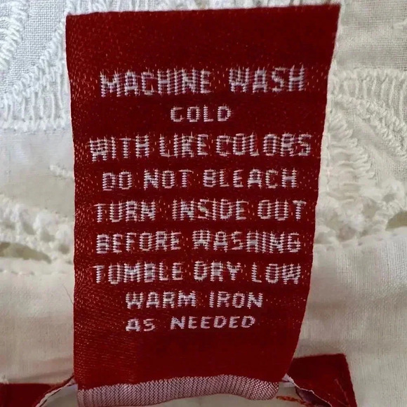 Sundance Lace Floral Dress Ivory Size 14 - Picture 4 of 7